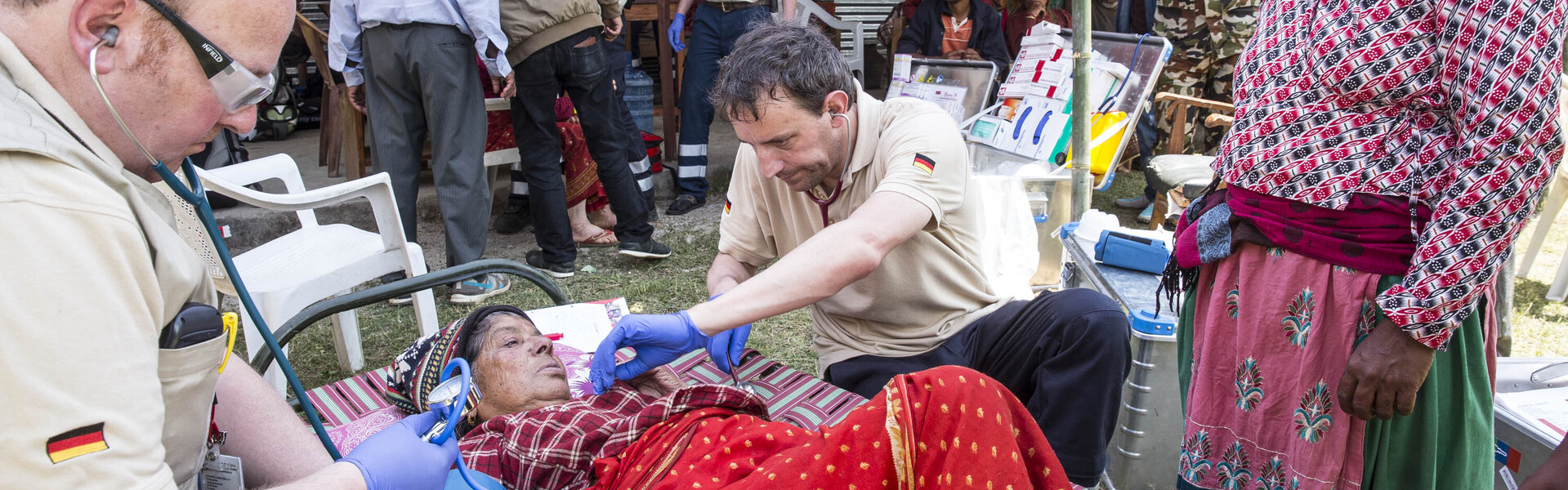 Nach dem schweren Erdbeben in Nepal wurden die Verletzten auch in abgelegenen Gebieten schnell medizinisch versorgt.