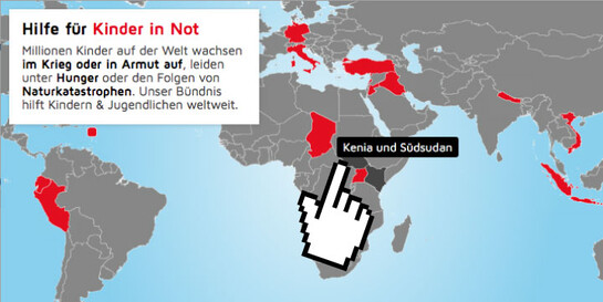 Interaktive Grafik: Hilfe für Kinder in Not