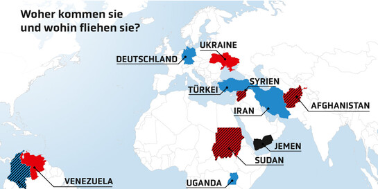 Infografik Fluchtursachen: Warum fliehen Menschen?