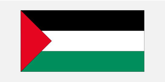 Flagge Palästina (Gazastreifen/Westjordanland)