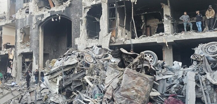 Ein zerstörtes Krankenhaus in Gaza Ein zerstörtes Krankenhaus in Gaza