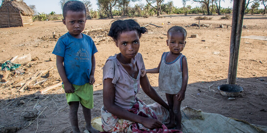 In Madagaskar haben Hunderttausende Menschen zu wenig zu essen 