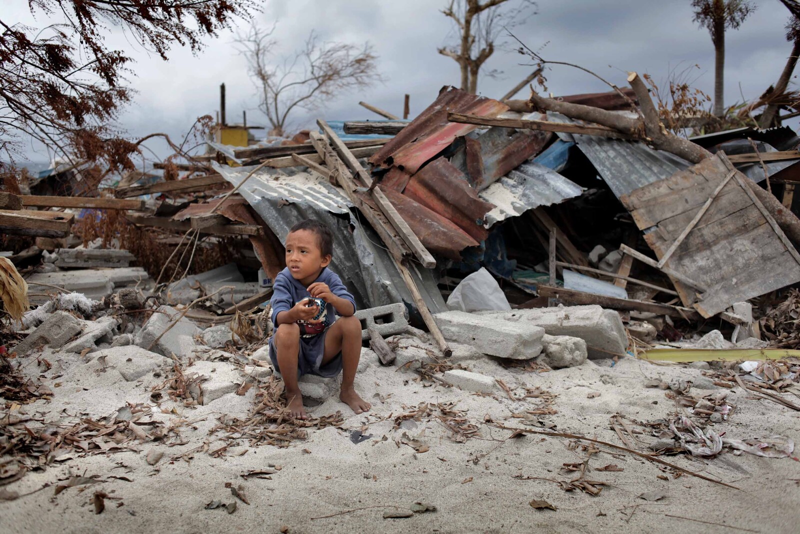Taifun Haiyan Philippinen Junge Zerstörung