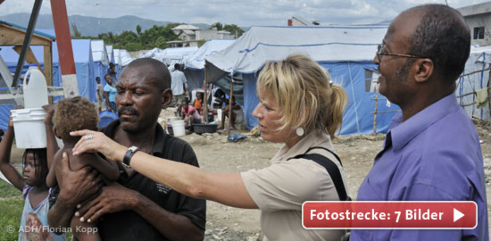 Helfer in Haiti