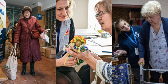 Menschen in der Ukraine erhalten Hilfe von unseren Bündnisorganisationen