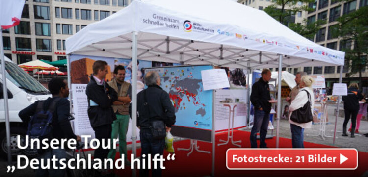 Aktion Deutschland Hilft veranstaltet die bundesweite Tour „Deutschland hilft“