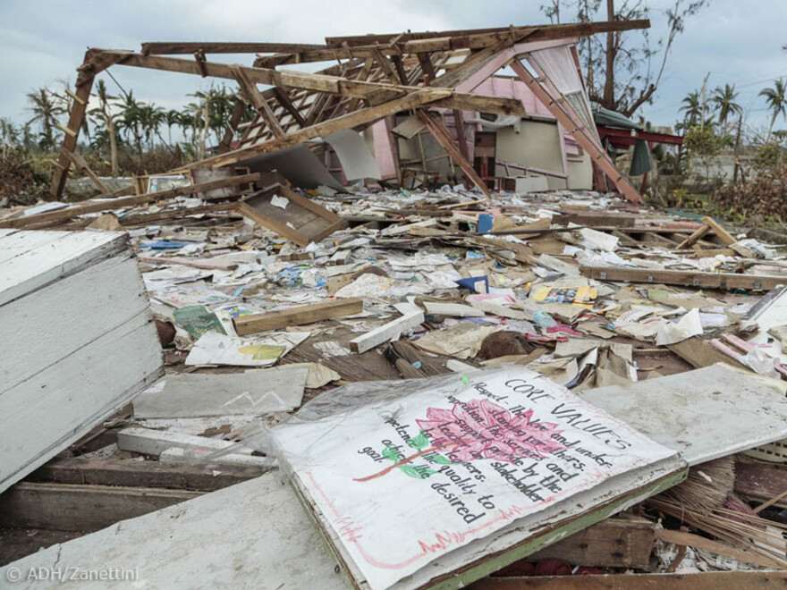 Ein Schulgebäude im Norden der Insel Cebu
