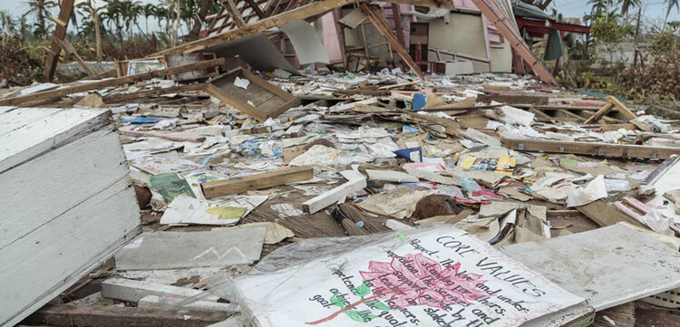 Ein Schulgebäude im Norden der Insel Cebu
