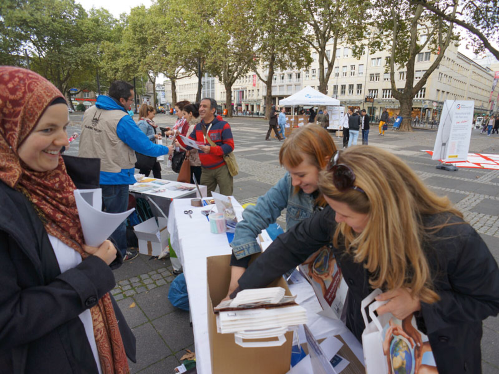 Am Stand von Islamic Relief Deutschland konnten Interessierte einen spannenden Parcours durchlaufen