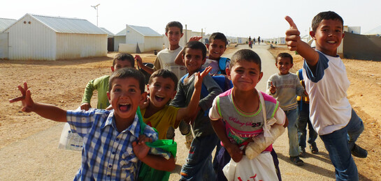 Flüchtlingskinder in Syrien