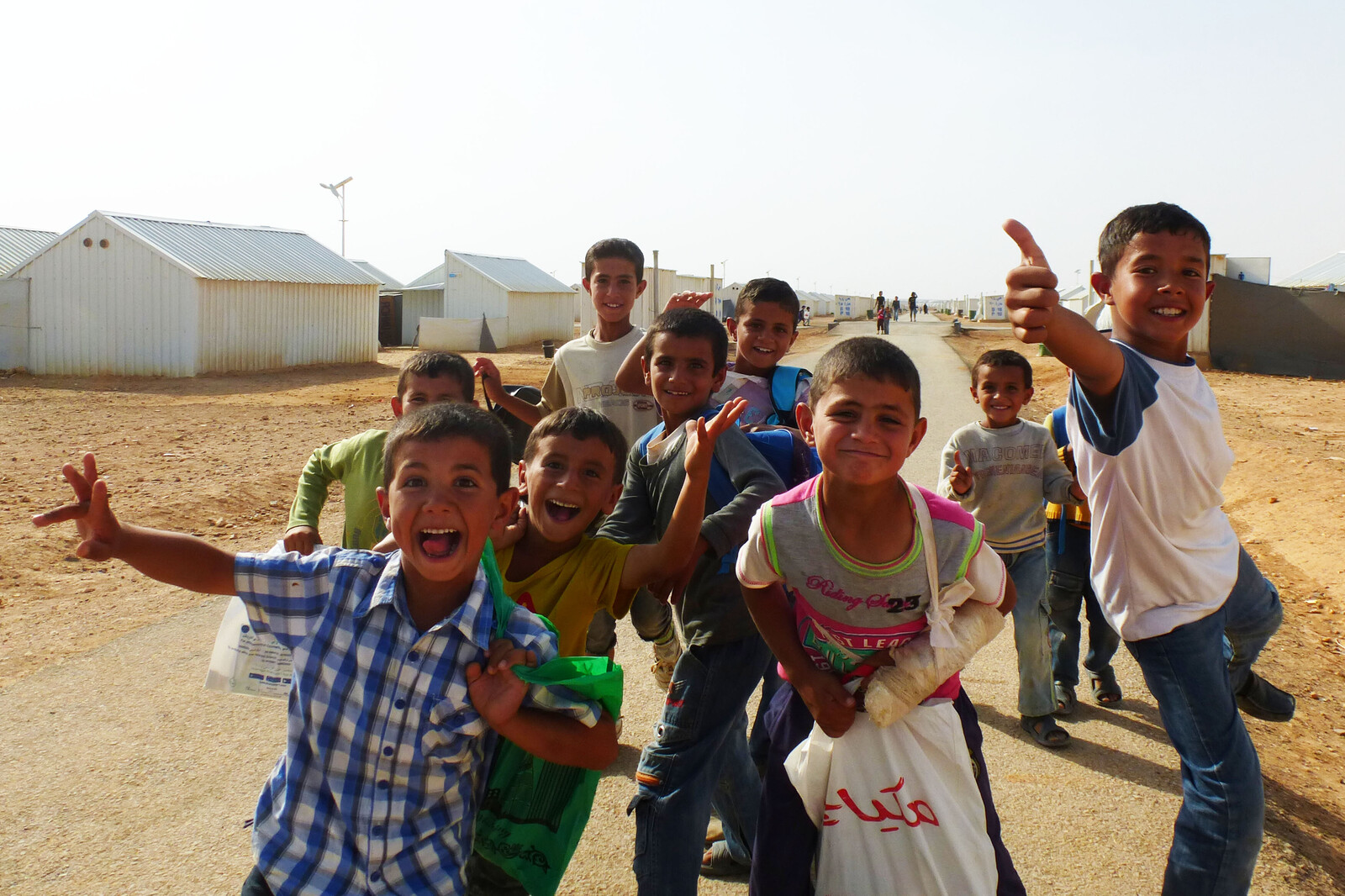 Flüchtlingskinder in Syrien