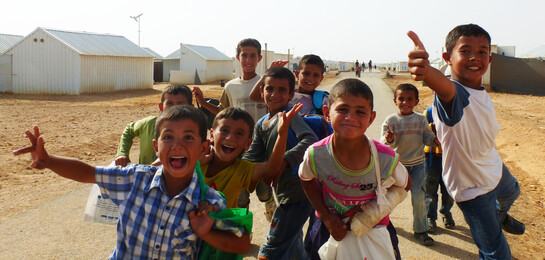 Flüchtlingskinder in Syrien