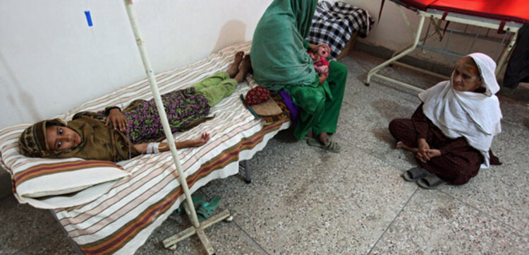 Flut Pakistan: Gesundheitsstation der Johanniter Flut Pakistan: Gesundheitsstation der Johanniter