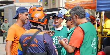 Helfer in Venezuela besprechen die Lage