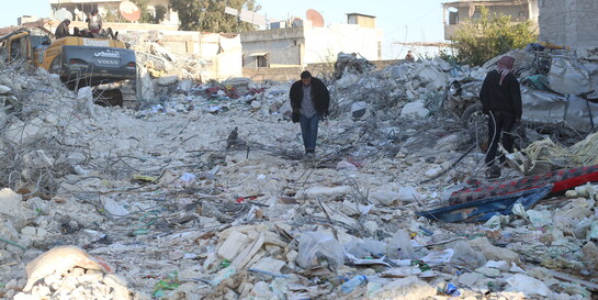 Viele Städte in Syrien liegen nach den schweren Erdbeben in Trümmern
