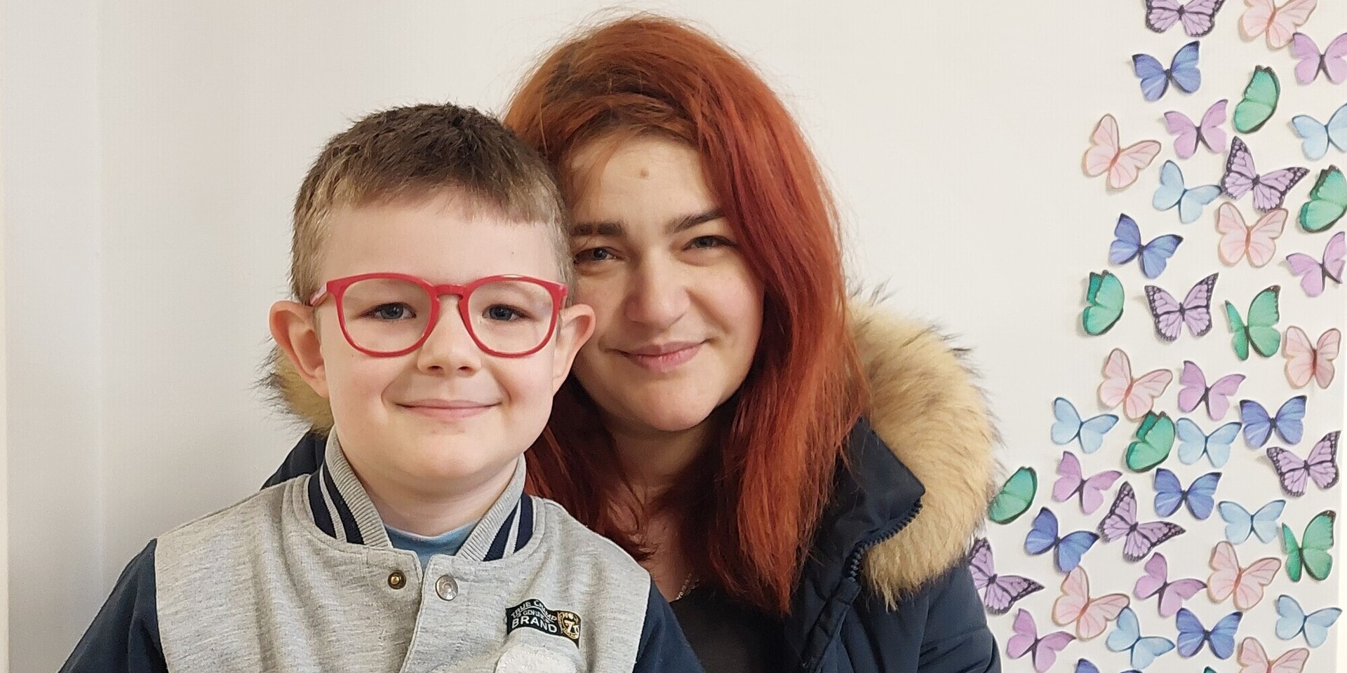 Vica und Sohn Daniel aus der Ukraine