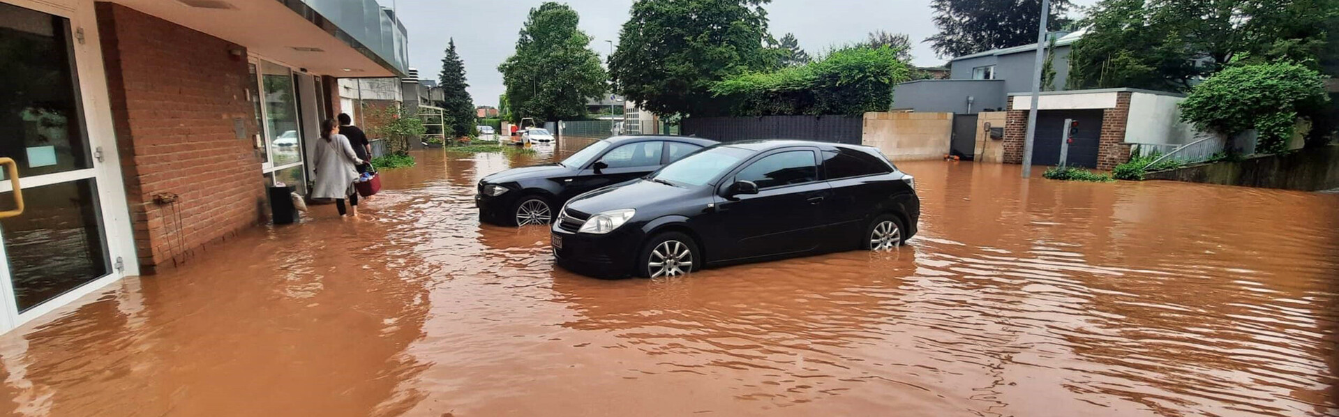 Ein überflutetes Altenheim der AWO