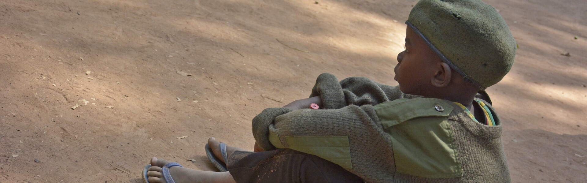 Ein ehemaliger Kindersoldat bei einem Hilfsprojekt von World Vision 