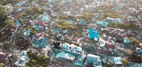 Aktuelle Luftaufnahmen zeigen das Ausmaß der Katastrophe auf Sulawesi