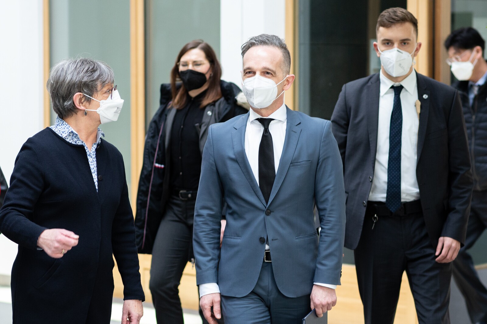 Außenminister Heiko Maas und Manuela Roßbach