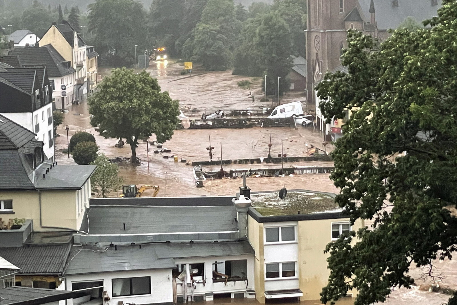 Hochwasser in Gemünd (Eifel) im Juli 2021