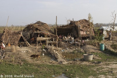 Zyklon Myanmar: zerstörtes Haus
