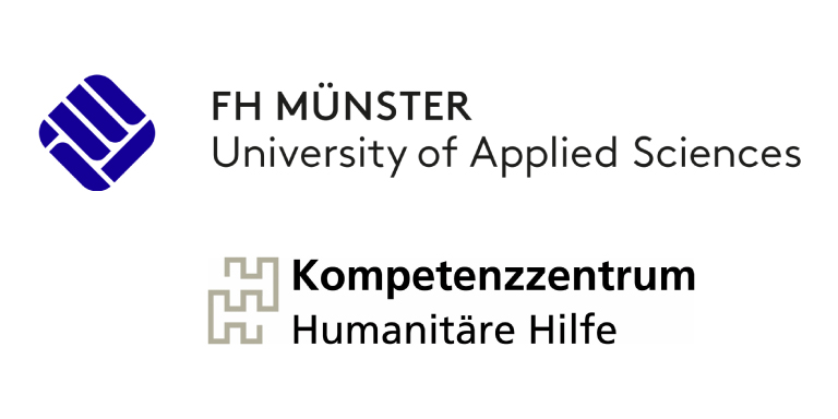 Logos FH Münster & Kompetenzzentrum Humanitäre Hilfe