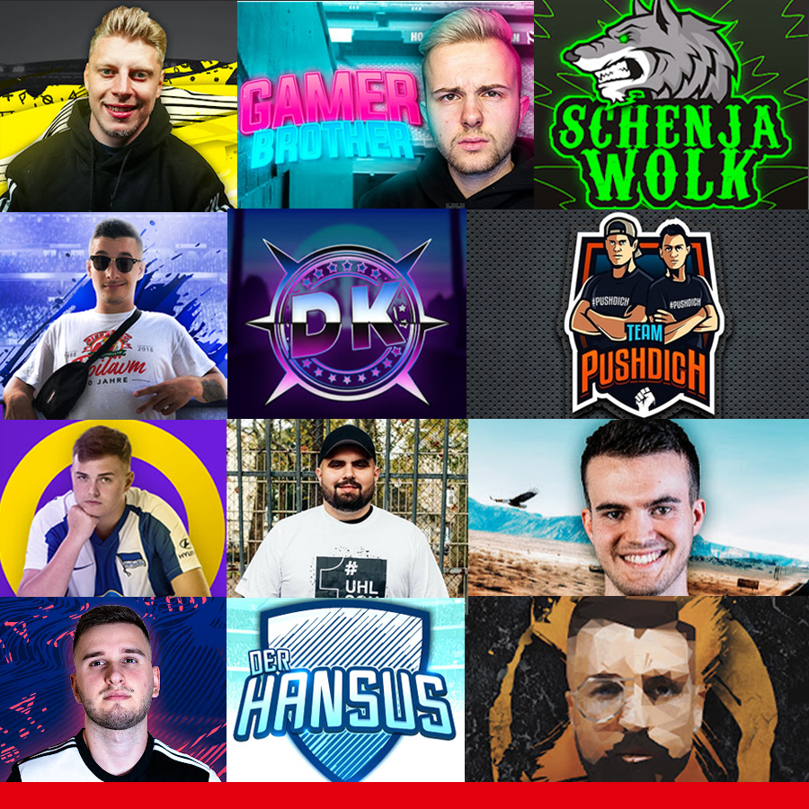 Collage der Streamer von #Stream4Good Collage der Streamer von #Stream4Good