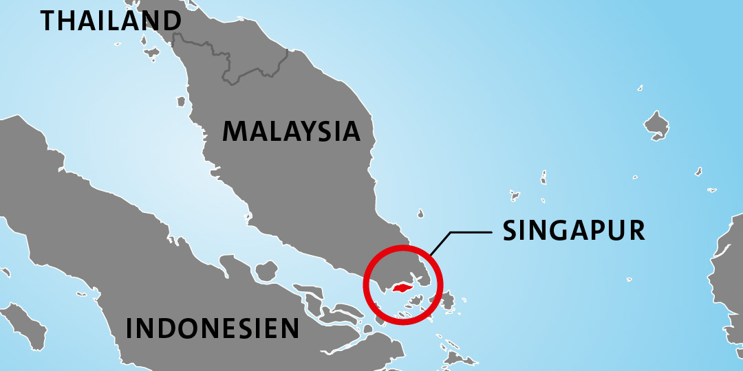 Länderkarte Lage Singapur Länderkarte Lage Singapur