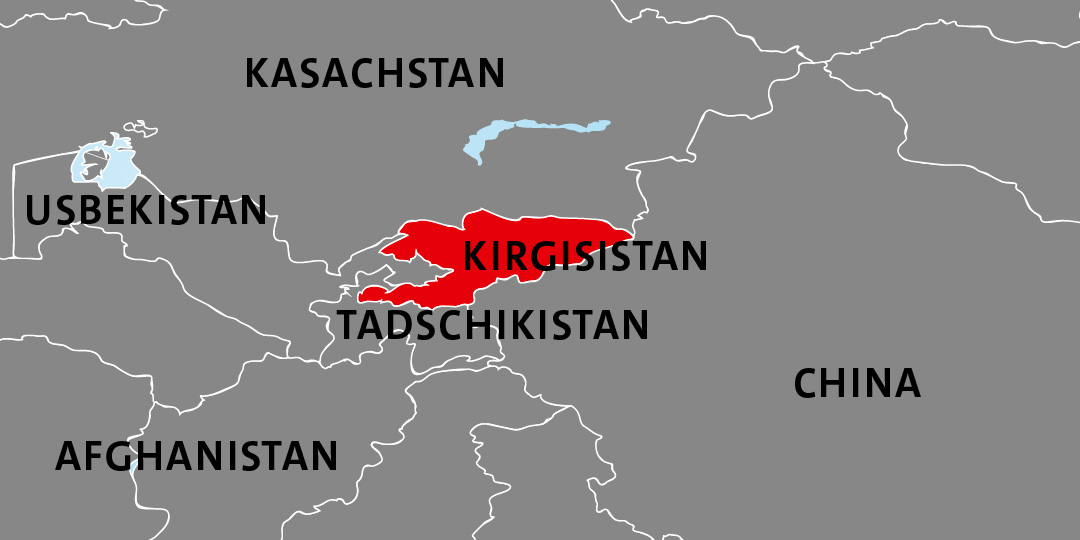 Karte von Kirgisistan Karte von Kirgisistan