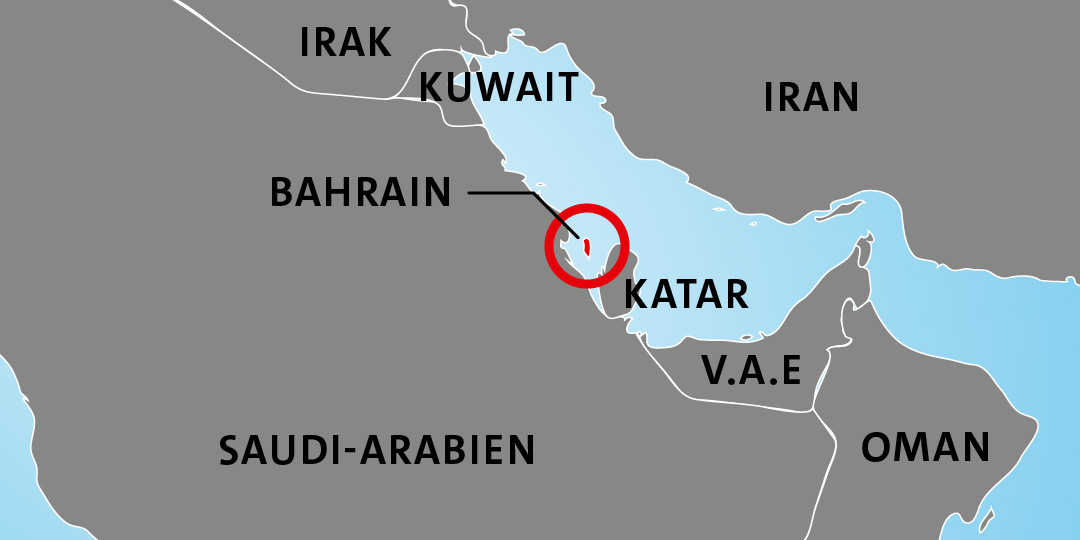 Karte von Bahrain Karte von Bahrain