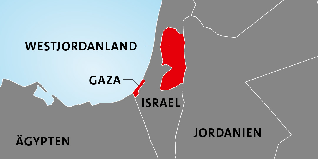 Geographische Lage Westjordanland & Gaza Geographische Lage Westjordanland & Gaza