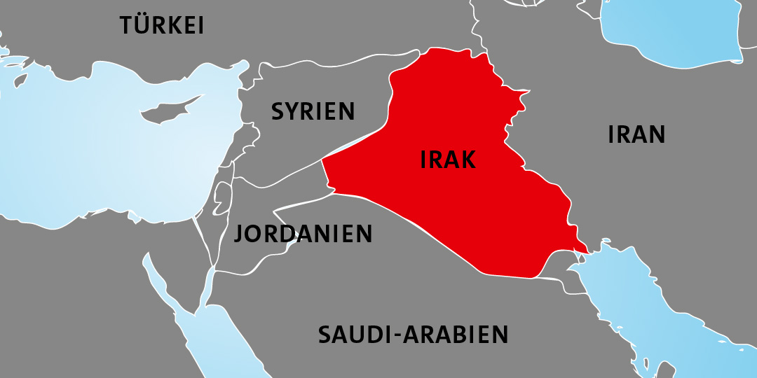 Irak Länderkarte