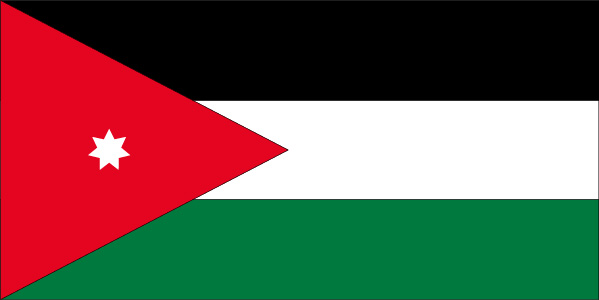 Flagge Jordanien