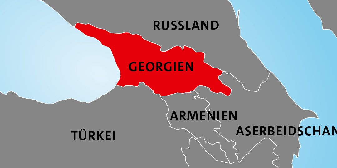 Lage von Georgien