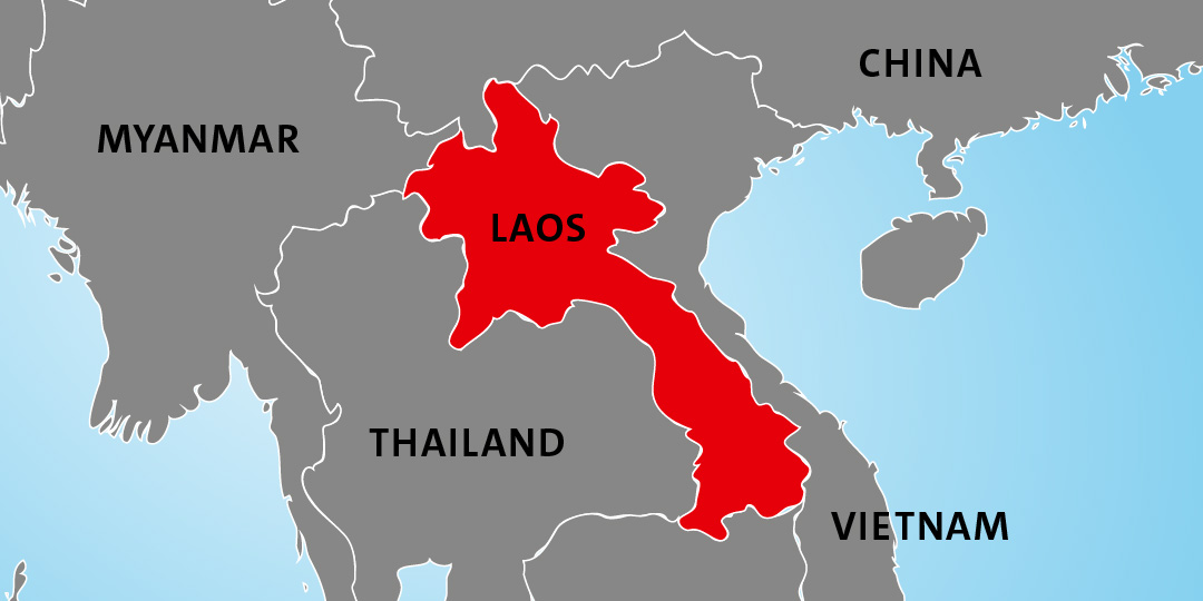 Länderkarte Laos