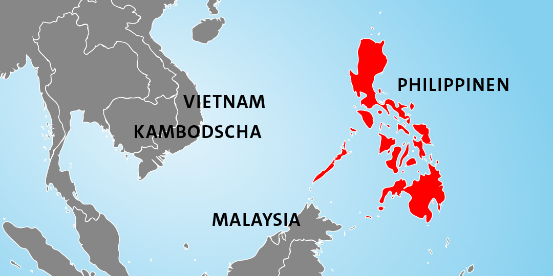 Länderkarte Philippinen