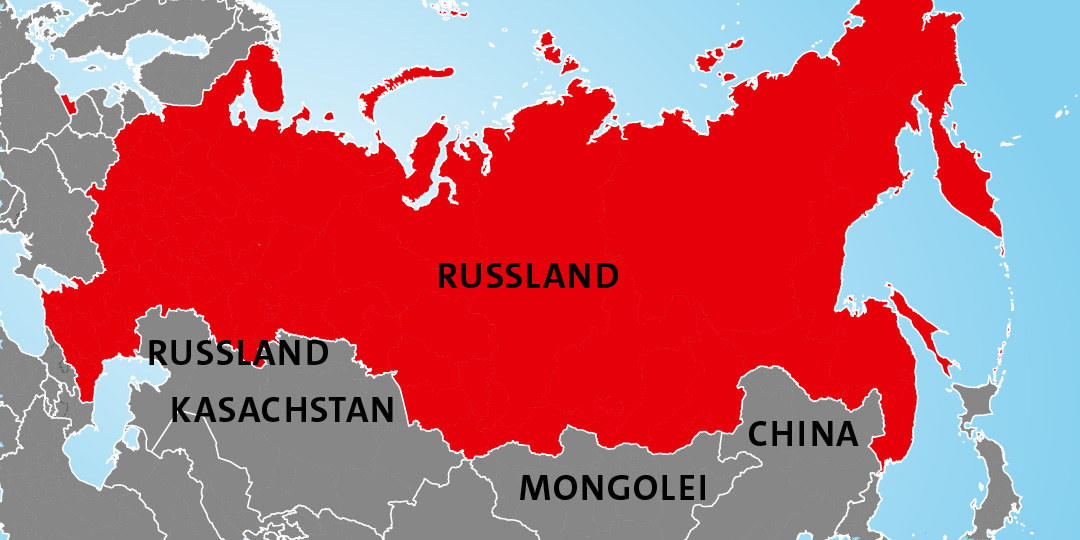 Länderkarte Russland Länderkarte Russland