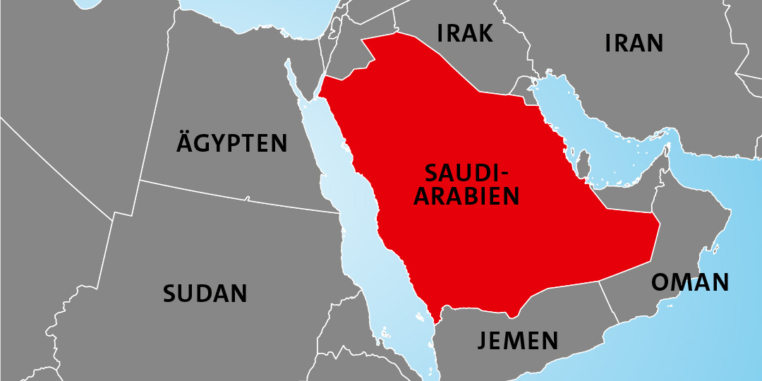 Länderkarte Saudi-Arabien Länderkarte Saudi-Arabien