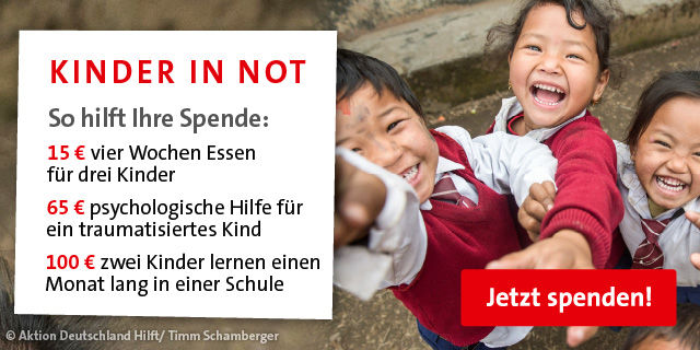 Jetzt spenden und helfen!