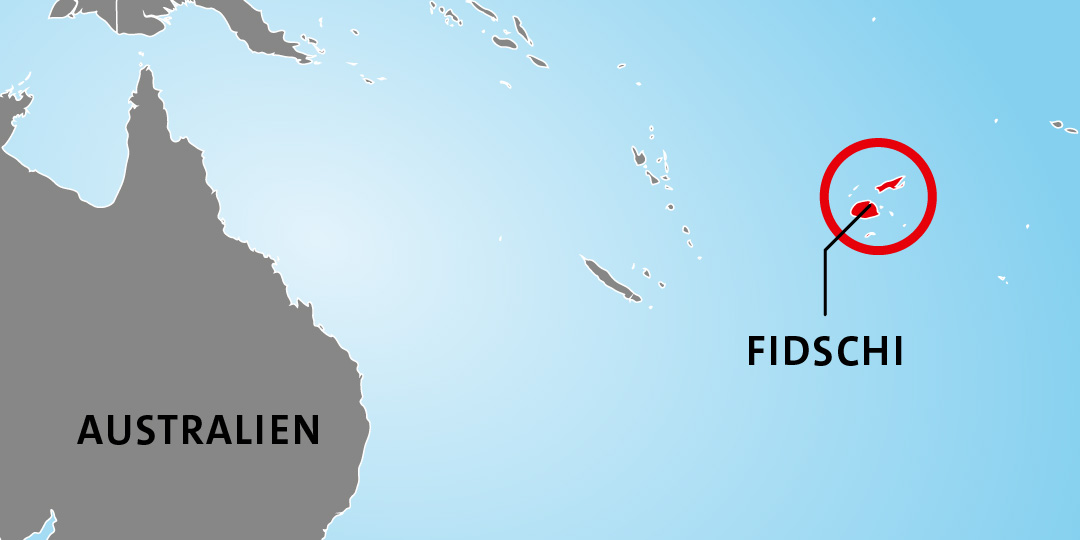Die Lage von Fidschi Die Lage von Fidschi