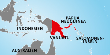 Die Lage Papua-Neuguineas Die Lage Papua-Neuguineas