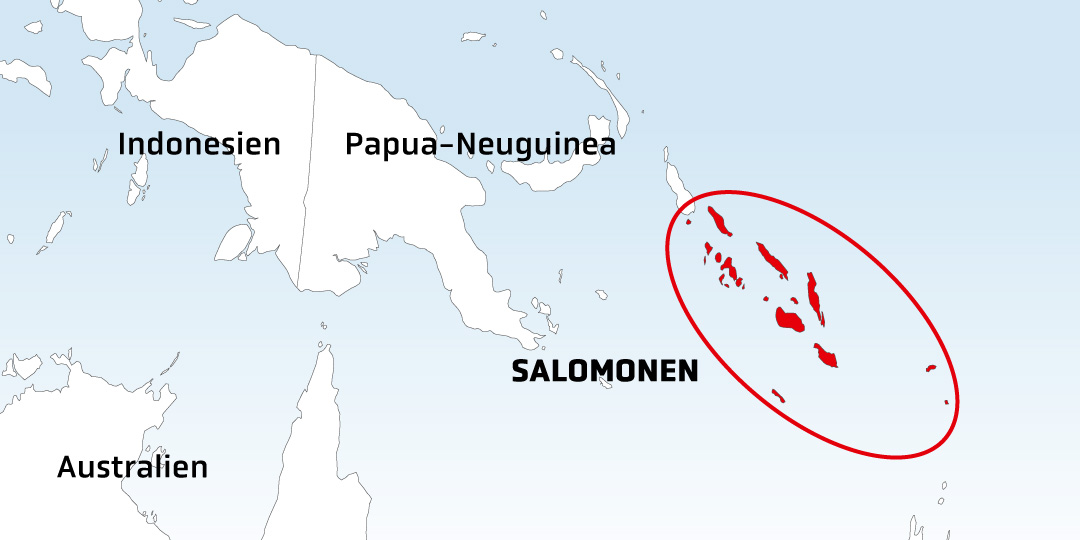 Die Lage der Salomonen