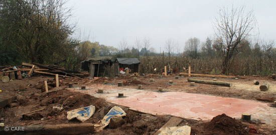 Erdbeben Chile: CARE Baustelle