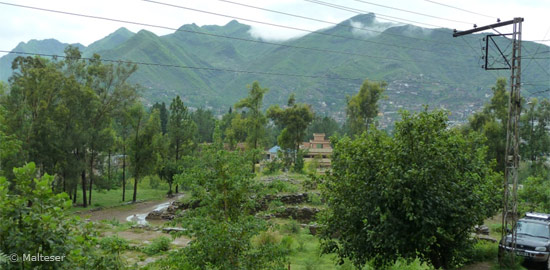 Blick aus dem Malteser-Büro in Mingora, Swat-Tal (KPK), Pakistan Blick aus dem Malteser-Büro in Mingora, Swat-Tal (KPK), Pakistan