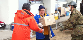 Erdbeben Japan: Auslieferung von Hilfspaketen