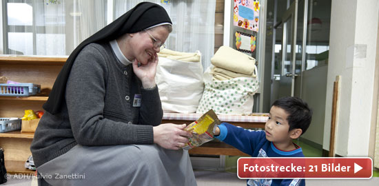 Schwester Selina ist die Leiterin des neu erbauten Malteser-Kinderheims Fujinosono in Ichinoseki