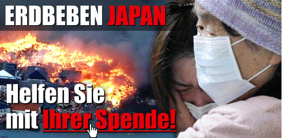 Erdbeben Japan - Jetzt spenden & helfen!