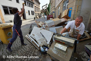 Aufräumarbeiten sind in vollem Gange