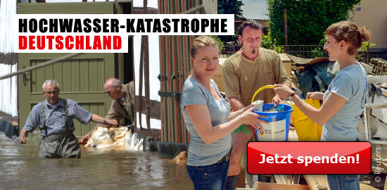 Hochwasser Deutschland jetzt spenden